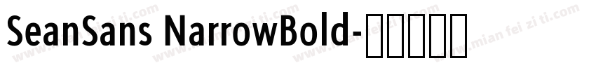 SeanSans NarrowBold字体转换